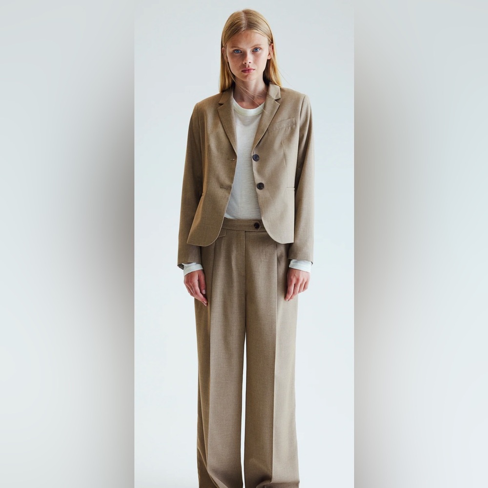 H&M oversized beige blazer